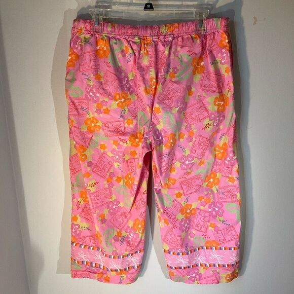 Oleg Cassini Weekend Wide Leg Pull On Capri, L. Preppy - Picture 6 of 15